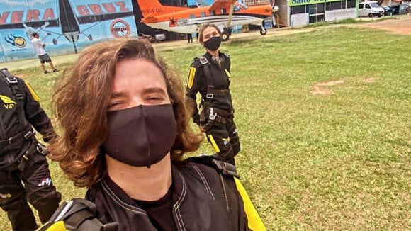 Radicais! Sasha Meneghel e João Figueiredo saltam de paraquedas: 'Melhor experiência'