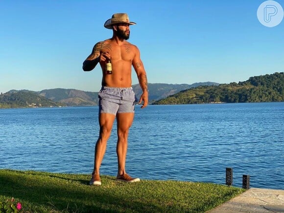 Corpo de Gusttavo Lima foi elogiado por amigos nos comentários do Instagram