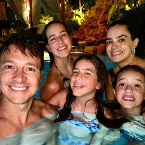 Rodrigo Faro tem três filhas com Vera Viel: Clara, Maria e Helena