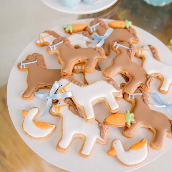 Veja foto de Kaká com biscoito