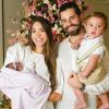 Alok e Romana Novais comemoram Natal com a filha, Raika: 'Alegria que não cabe em mim!'