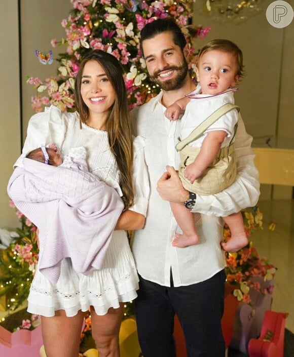 Alok e Romana Novais comemoram Natal com a filha, Raika: 'Alegria que não cabe em mim!'