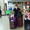 Sabrina Sato, Duda Nagle e Zoe desembarcam no aeroporto de Congonhas em São Paulo após temporada no Rio de Janeiro, nesta segunda-feira, 11 de janeiro de 2021