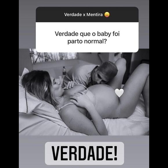 Giovanna Ewbank comentou parto normal de Zyan