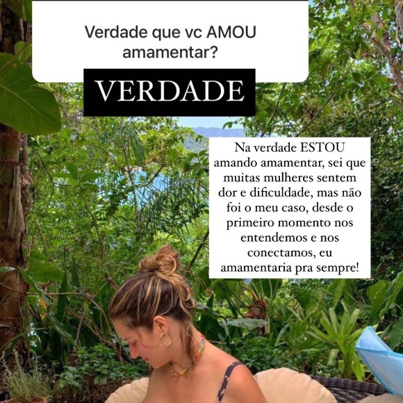 Giovanna Ewbank falou sobre amamentação do filho caçula