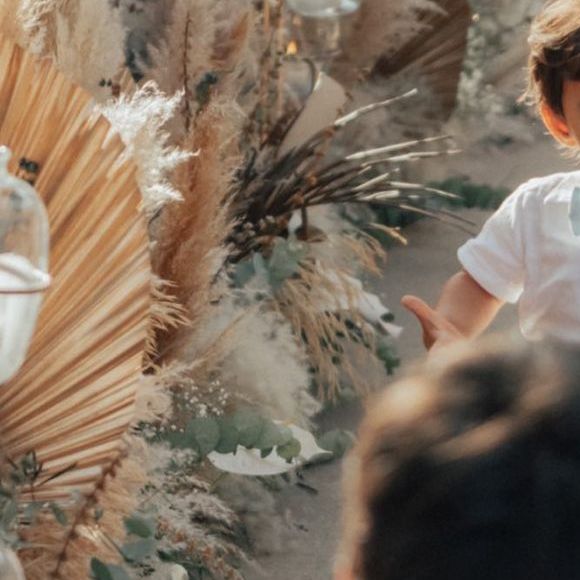 O filho de Jade Seba e Bruno Guedes também participou da cerimônia de casamento dos pais