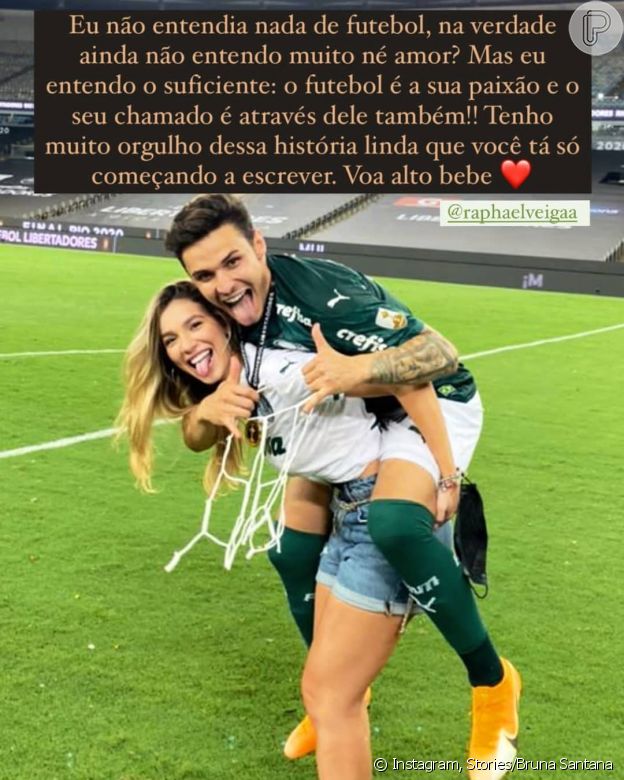 Irmã de Luan Santana, Bruna se declara para namorado jogador