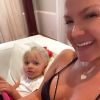 Eliana brincou com a própria maneira como rir ao postar vídeo com a filha, Manuela, 3 anos