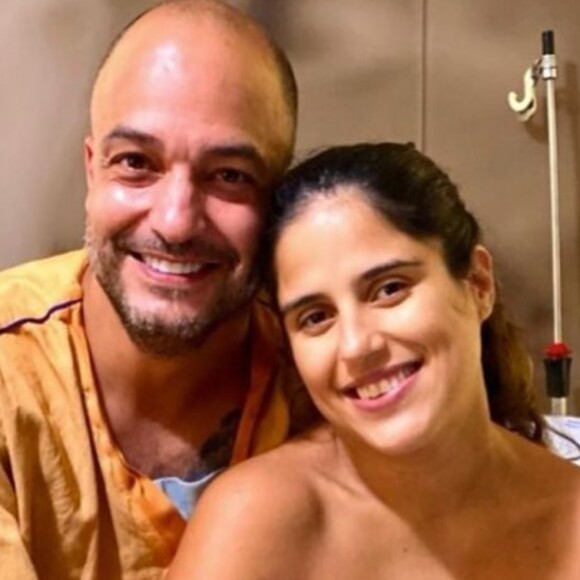 Camilla Camargo aparece de 'cara limpa' horas após dar à luz Júlia: 'Mamãe exausta'