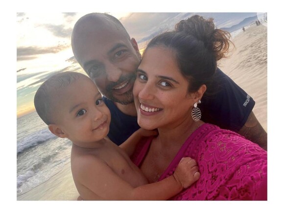 Camilla Camargo e Leonardo Lessa tambem são pais de Joaquim, de 7 meses