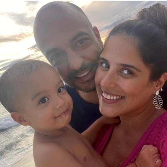 Camilla Camargo e Leonardo Lessa tambem são pais de Joaquim, de 7 meses