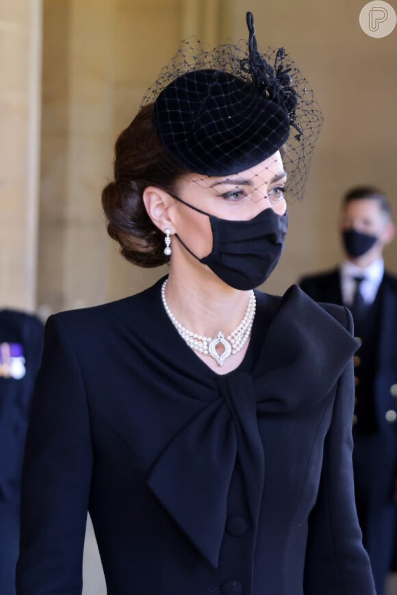 Kate Middleton acompanhou Príncipe William no funeral de Philip