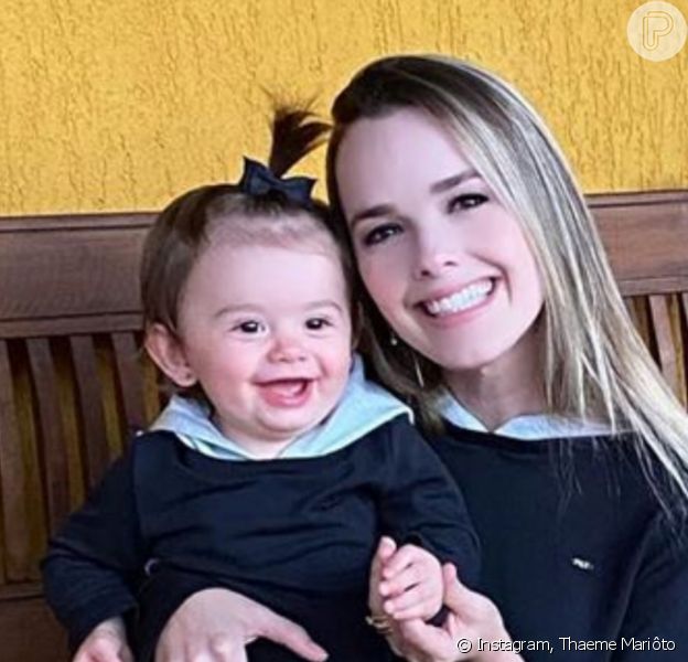 Thaeme Mariôto apontou mudança na filha, Liz, 2 anos: 'Fica choramingando! Igual fazia na época no peito'
