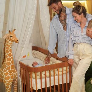 Lucas Lucco e Lorena Carvalho apostaram em decoração lúdica no quarto do primeiro filho
