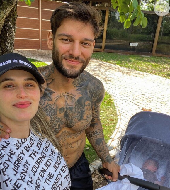 Lucas Lucco e Lorena Carvalho são pais de Luca
