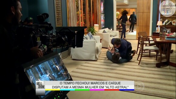 'Video Show' mostra os bastidores de Caíque (Sergio Guizé) e Marcos (Thiago Lacerda), na novela 'Alto Astral'