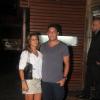 Ronaldo e a namorada, Paula Morais, são simpáticos e posam para foto