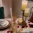 Gabi Martins é surpreendida com jantar romântico por Tierry: '4 meses de namoro'