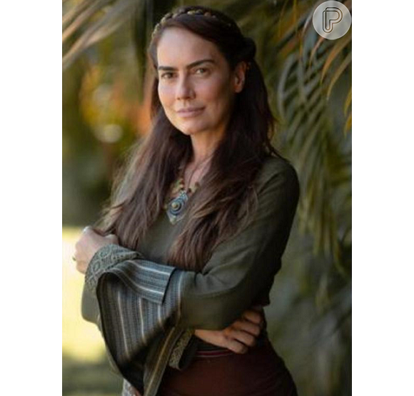 Novela 'Gênesis': Quetura (Adriana Prado) se torna a segunda mulher de Abraão (Zé Carlos Machado)