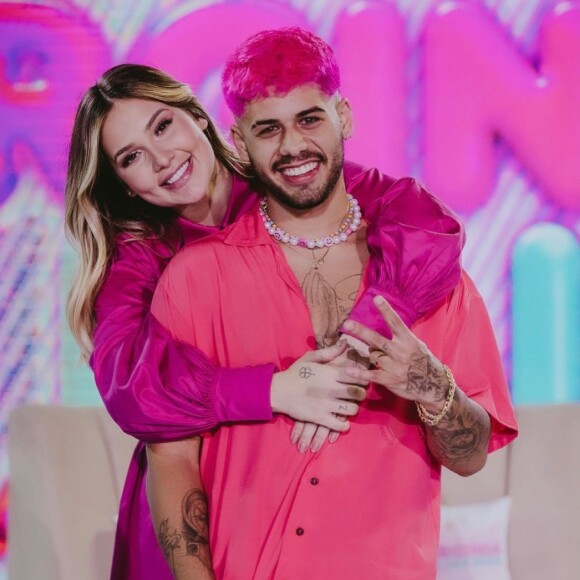 Zé Felipe vinha usando o cabelo pink nos últimos meses