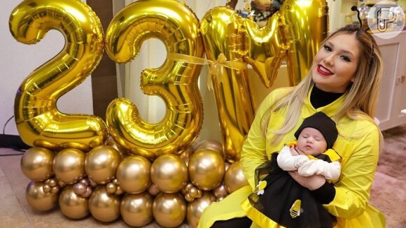 Virgínia Fonseca combina look temático com a filha, Maria Alice, no primeiro aniversário da menina