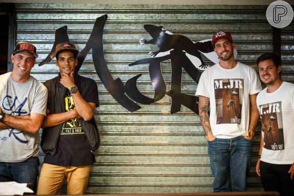 Marcello Melo Jr. lança sua coleção de roupas, MJR, da marca Uníti Rio, no Rio de Janeiro