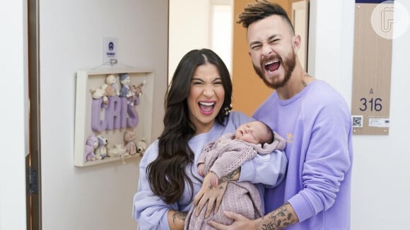 Bianca Andrade nota traços de Fred no filho recém-nascido e famosos elogiam: 'Gostosura'