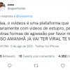 Luísa recebeu críticas de seguidores por postar vídeo em site de sexo