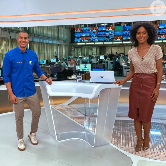 Thiago Oliveira faz participações em telejornais da Globo como o 'Jornal Hoje'