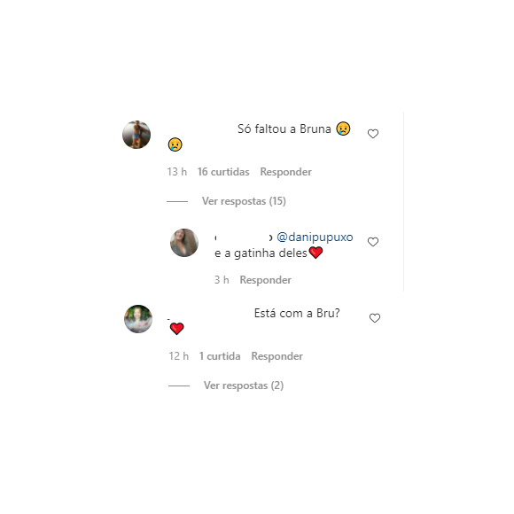 Internautas sentem falta de Bruna em álbum de férias de Enzo