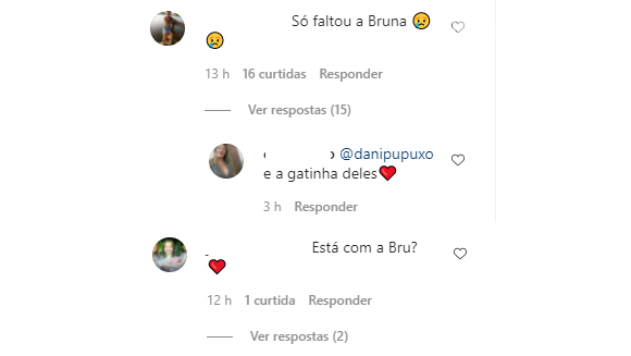 Internautas perguntam por Bruna em Instagram de Enzo Celulari