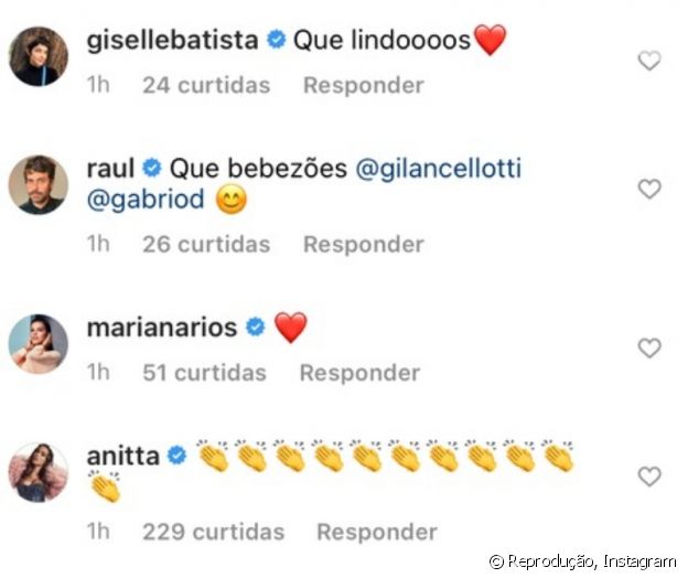 Anitta deixou comentário em post de Giovanna Lancellotti