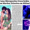 Bruna Marquezine é flagrada na companhia do modelo Marlon Teixeira em Miami. A imagem foi publicada pelo jornal 'O Dia'