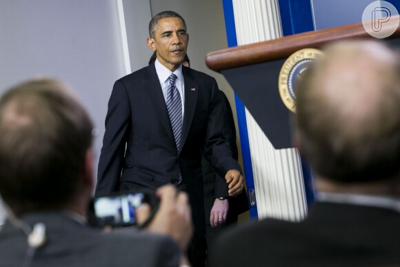 Barack Obama participa de cerimônia na Casa Branca
