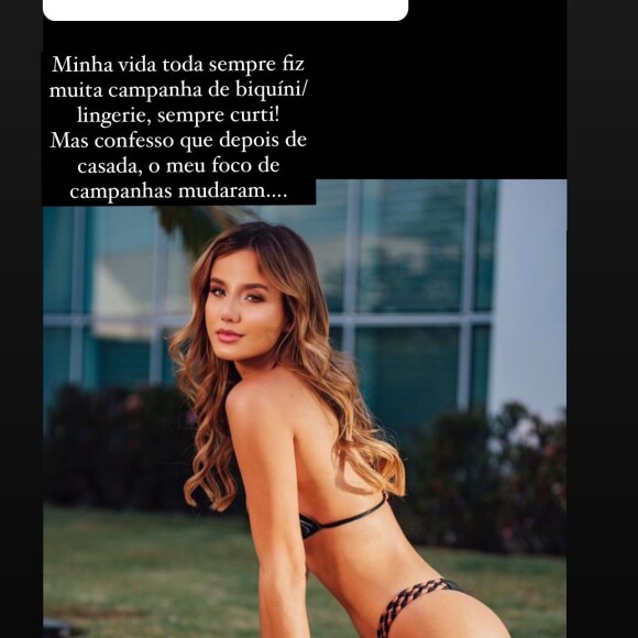 Biah Rodrigues evita fotos de biquíni desde que casou com Sorocaba