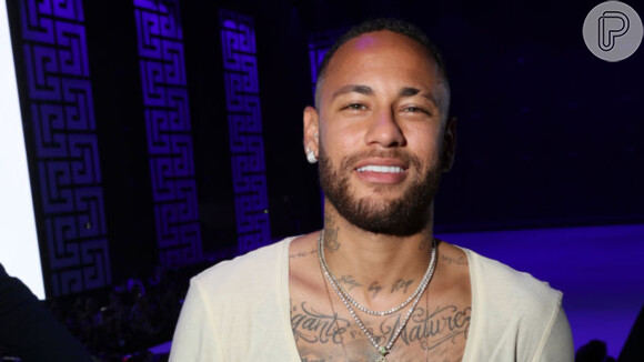 Neymar participou do desfile da Balmain em Paris nesta quarta-feira, 29 de setembro de 2021