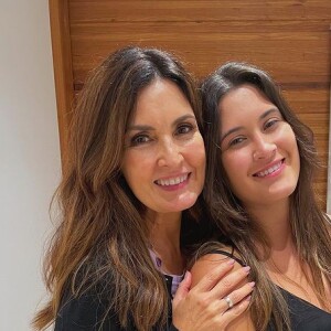 Fátima Bernardes brinca com semelhança com a filha, Beatriz Bonemer e jovem comenta: 'Acho que sou eu'