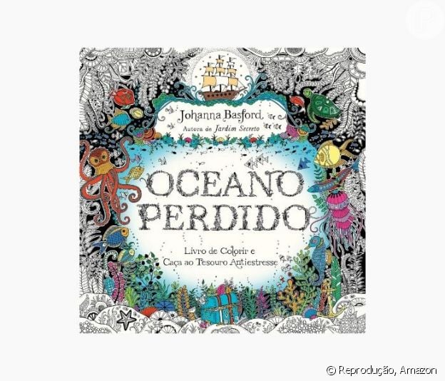 Livro para colorir Oceano perdido
