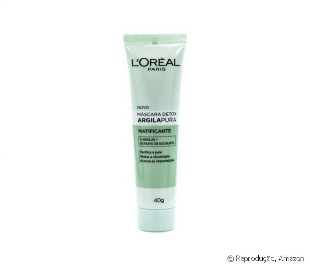 Máscara Matificante de Argila Pura, L'Oréal Paris