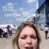 Virgínia explica aos seguidores após chegar a São Paulo que esqueceu a carteira em casa
