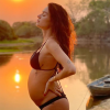 Thaila Ayala exibe barrigão de grávida em rede social