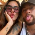 Neymar e Bruna Biancardi já apareceram em clima de romance na rede social da influencer, que em pouco tempo apagou a foto