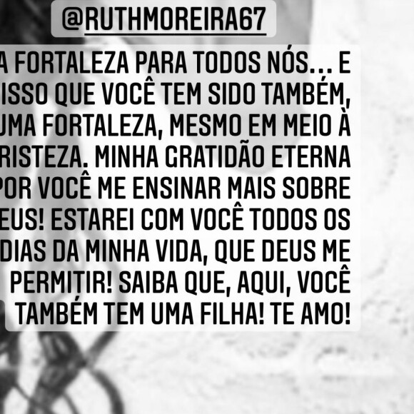 Maraisa diz que Ruth Moreira, mãe de Marília Mendonça é a 'mulher mais forte que já conheceu' e tem sido uma 'fortaleza' após a morte da cantora
