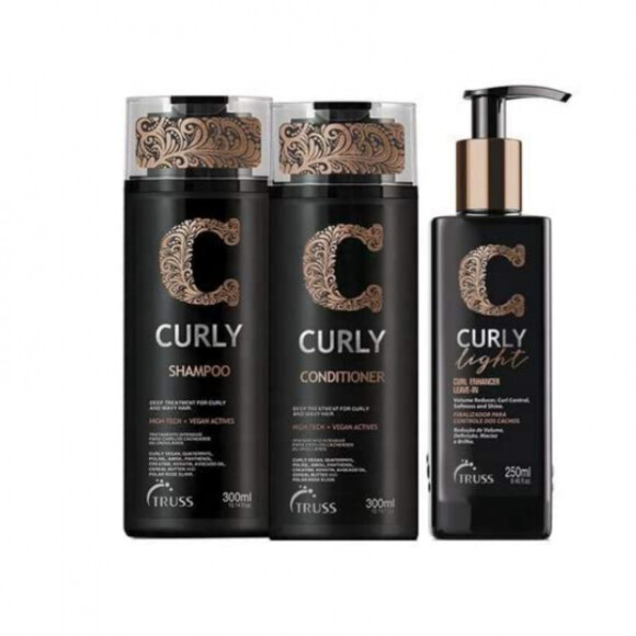 Kit Truss Curly com Shampoo, Condicionador e Leave-In