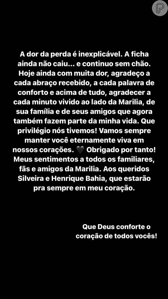 Matheuzinho lamentou a morte de Marília Mendonça nas redes sociais