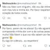 Matheuzinho usou o Twitter para fazer apelo aos fãs de Marília Mendonça
