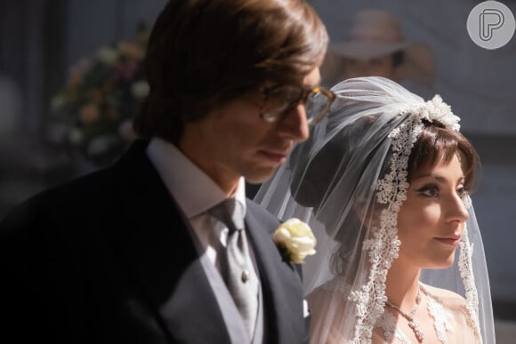 Em 'Casa Gucci', o casamento de Maurizio Gucci e Patrizia Reggiani foi retratado com riqueza de detalhes ao da vida real