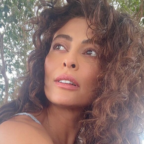 Juliana Paes aparece linda nos intervalo das gravações do remake de 'Pantanal'