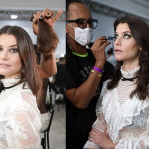 Cabelo novo de Alinne Moraes! Atriz faz transformação relâmpago em bastidores da SPFW