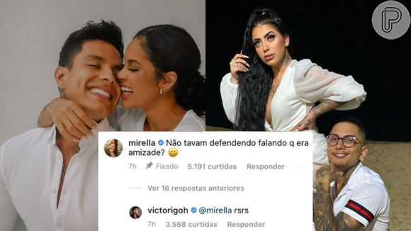 Mirella é shippada com Victor Igoh, noivo de Sthe Matos, na web após interação em troca de comentários no Instagram e divórcio com Dynho